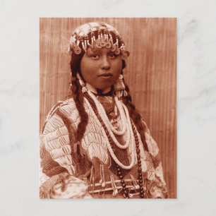 Carte Postale Mariée amérindienne