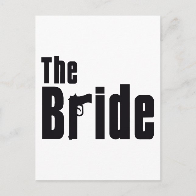 Carte Postale Mariée de la mafia (Devant)