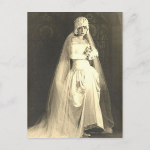 Carte Postale Mariée vintage