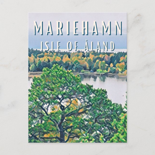 Carte Postale Mariehamn, la ville des îles Åland (Devant)