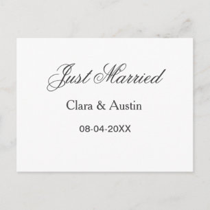 Carte Postale Mariés add nom du couple date année simulation de 