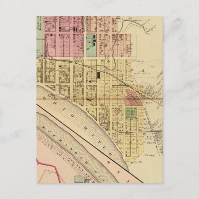 Carte Postale Marietta, Ohio (Devant)