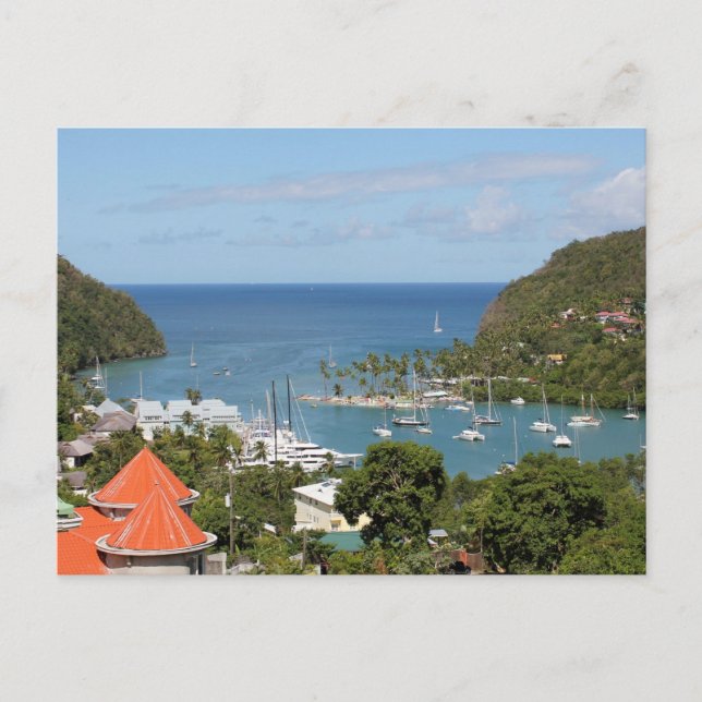 Carte Postale Marigot Bay Sainte-Lucie (Devant)