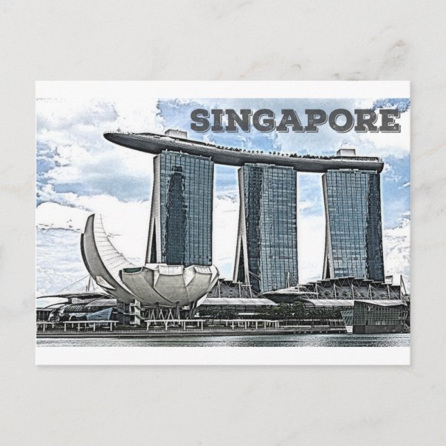 Carte Postale Marina Bay Sands - Singapour (Devant)