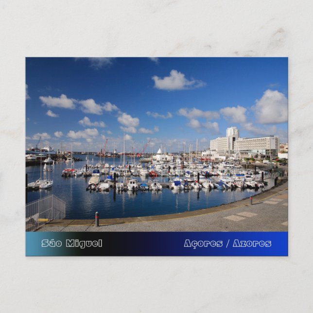 Carte Postale Marina de Ponta Delgada (Devant)