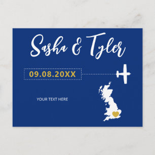 Carte Postale Marine Angleterre Écosse Mariage Enregistrer la da
