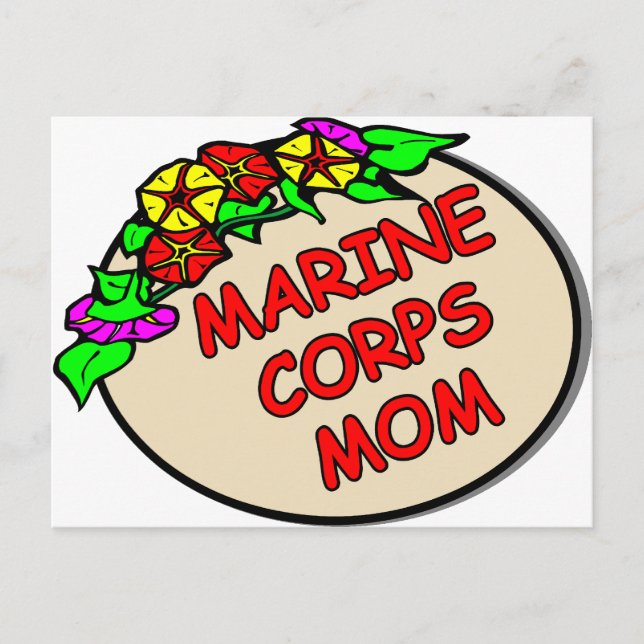 Carte Postale Marine Corps - Plaque mère (Devant)