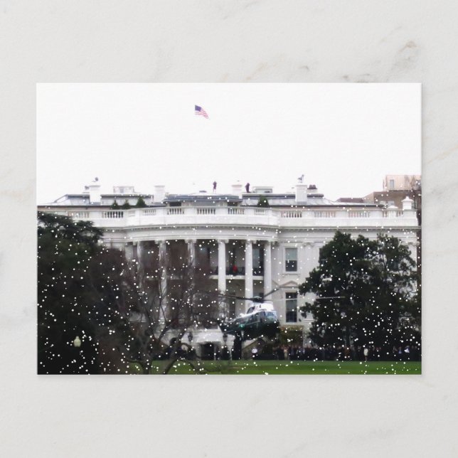 Carte postale Marine One Maison Blanche (Devant)