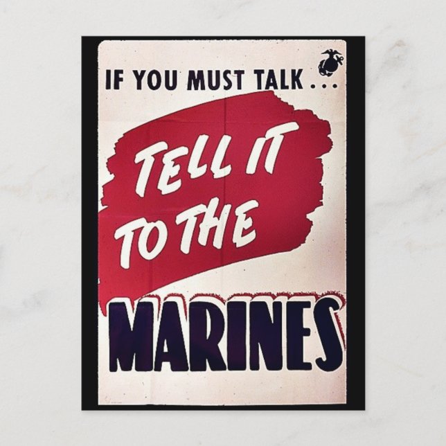 Carte Postale Marines (Devant)