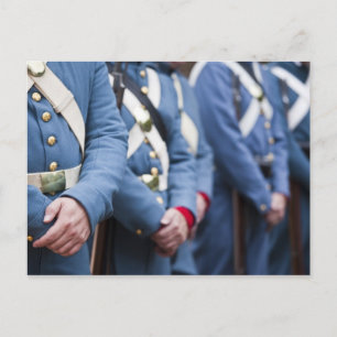 Carte Postale Marines de l'ère de la guerre civile américaine,