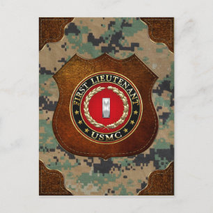 Carte Postale Marines des États-Unis : Premier lieutenant (USMC 