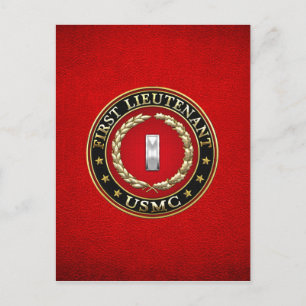 Carte Postale Marines des États-Unis : Premier lieutenant (USMC 