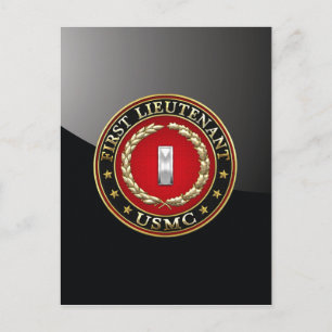 Carte Postale Marines des États-Unis : Premier lieutenant (USMC 