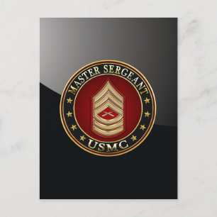 Carte Postale Marines des États-Unis : Sergent-maître (USMC MSgt