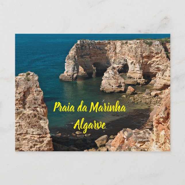 Carte Postale Marinha Beach à Lagoa, Algarve. Portugal (Devant)