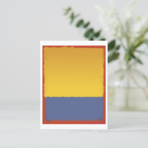 Carte Postale Mark Rothko art dans le style numérique 12