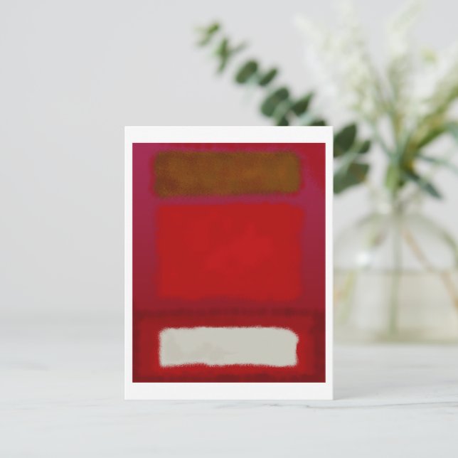 Carte Postale Mark Rothko art dans le style numérique 16 (Debout devant)