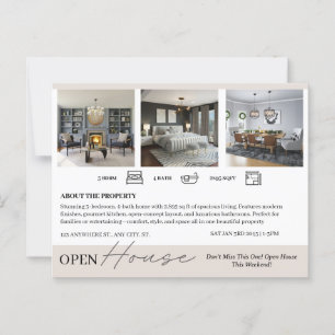 Carte Postale Marketing de la maison ouverte pour l'immobilier