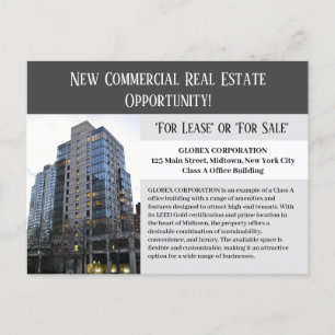 Carte Postale Marketing de l'immobilier commercial