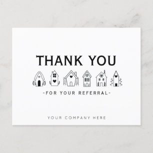 Carte Postale Marketing de référence du Merci immobilier