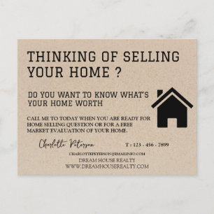 Carte Postale Marketing immobilier intelligent Kraft