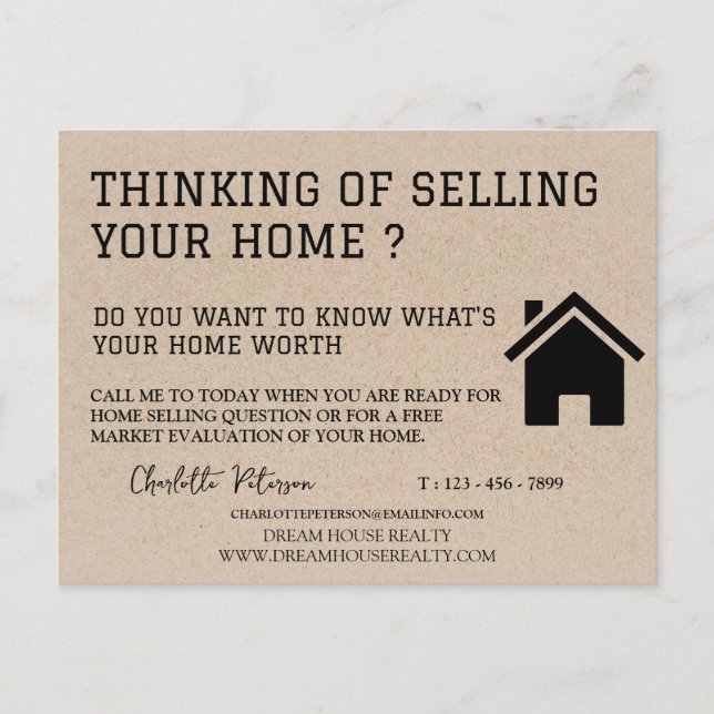 Carte Postale Marketing immobilier intelligent Kraft (Devant)
