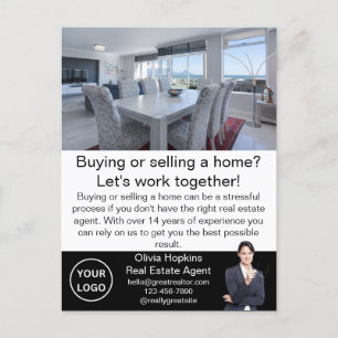 Carte Postale Marketing moderne Agent immobilier Realty Custom