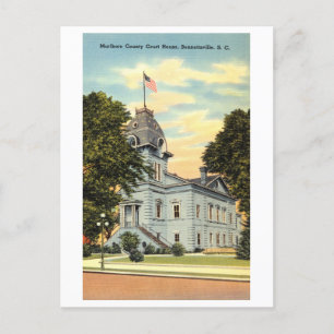 Carte Postale Marlboro County Court House à Bennettsville, SC