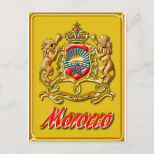Carte postale Maroc Armoiries