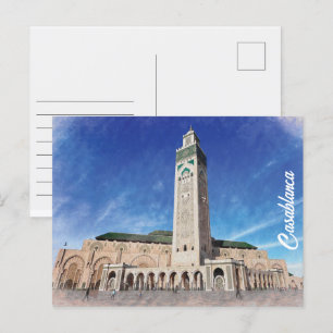 Carte Postale Maroc Casablanca Mosquée Hassan 2 Islamique