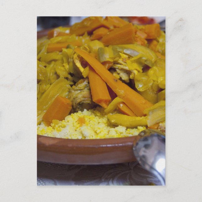 Carte Postale Maroc, Tétouan. Cuisine traditionnelle marocaine (Devant)