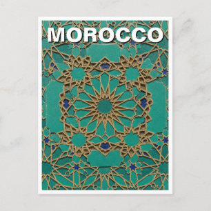 Carte Postale Maroc zellij Carrelage Voyage