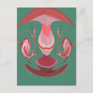 Carte Postale Maroon Majesty : Rustic Radiance Texté Africain