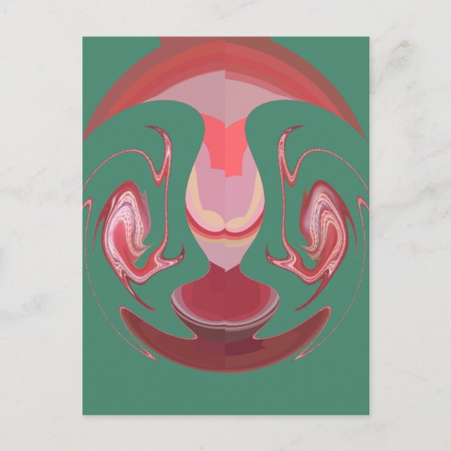 Carte Postale Maroon Majesty : Rustic Radiance Texté Africain (Devant)