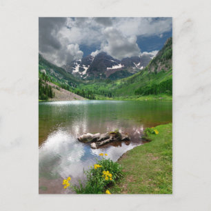 Carte Postale Maroon Peak / Lac à Aspen Colorado