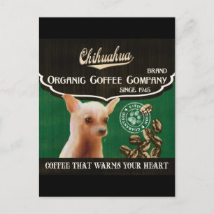 Carte Postale Marque Chihuahua - Société de café bio