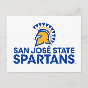 Carte Postale Marque de mot-symbole du logo de San Jose State Sp