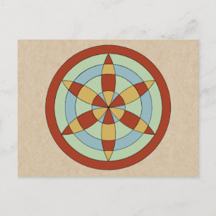 Carte Postale Marque de sortie Suffolk Hexafoil (Daisy Wheel)