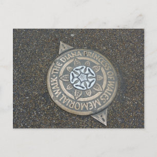 Carte Postale Marqueur du parcours commémoratif de Diana, Prince