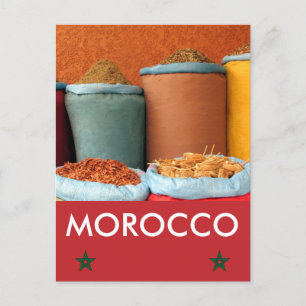 Carte Postale marrakech épice maroc