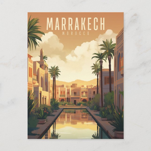 Carte Postale Marrakech - poster - Affiche (Devant)