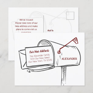 Carte Postale Marron Boîte aux lettres en détresse Nous avons dé