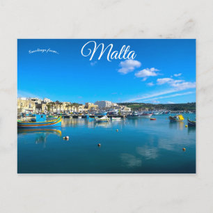 Carte Postale Marsaxlokk Malte