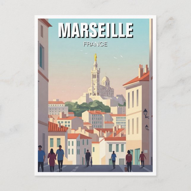 Carte Postale Marseille France Travel (Devant)