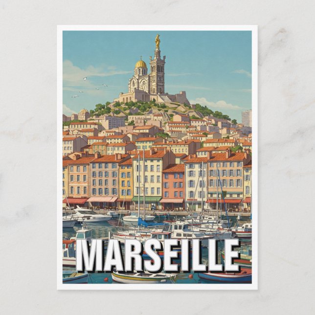 Carte Postale Marseille France Travel (Devant)