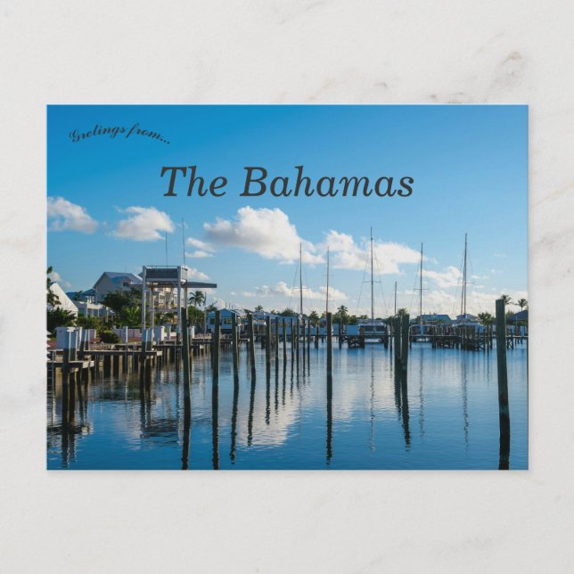 Carte Postale Marsh Harbour à Abaco Les Bahamas (Devant)
