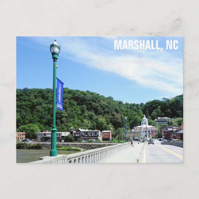 Carte Postale Marshall North Carolina Photo de voyage (Devant)