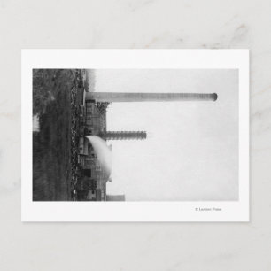 Carte Postale Marshfield, Oregon Vue sur les usines de bois