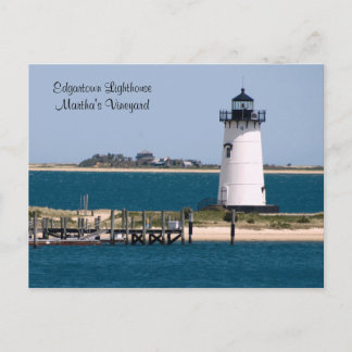 carte postale martha's Vineyard, Edgartown Lightho