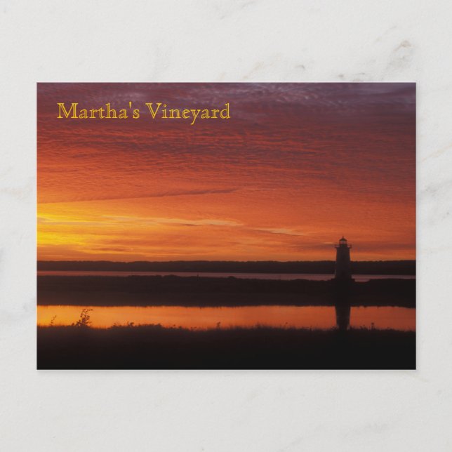 Carte Postale Martha's Vineyard Edgartown Lighthouse Dawn (Devant)